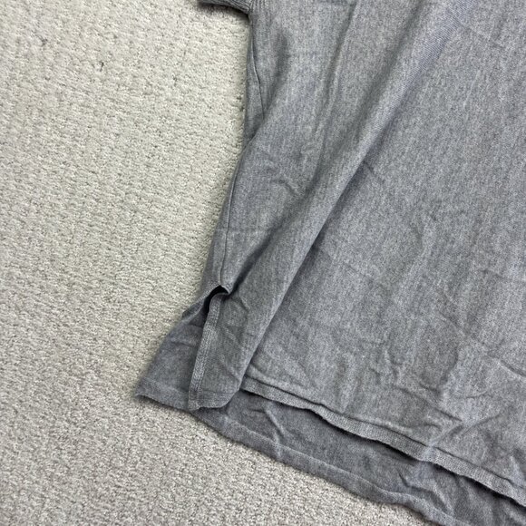 Bartolini Oversized Relaxed Knit Top Merino Wool Blend Made in Italy Size L Grey - Picture 2 of 13